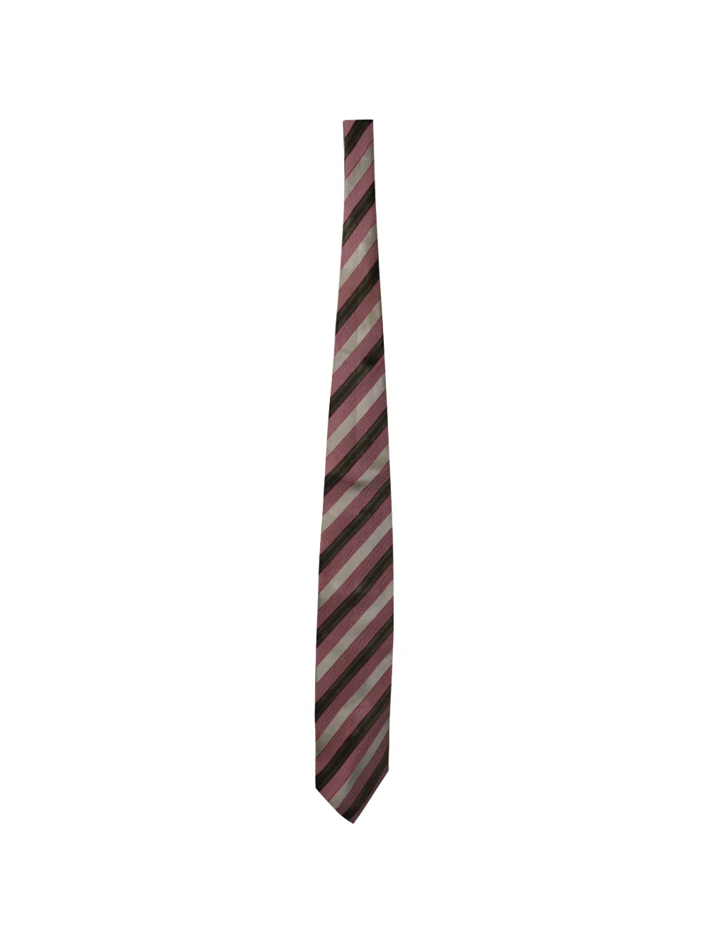 Ermenegildo Zegna Vintage striped jacquard tie - Rosa