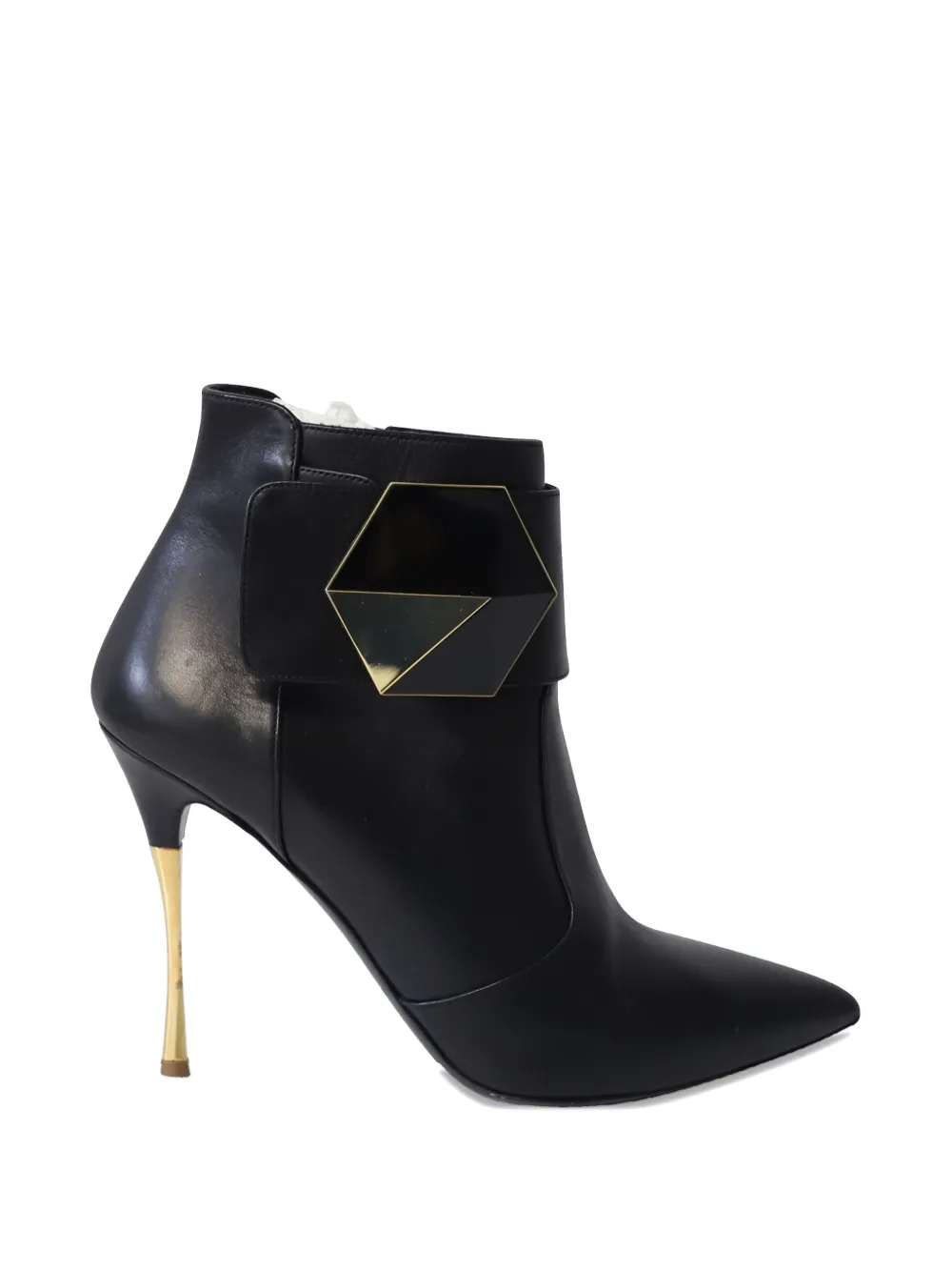 Nicholas Kirkwood hexagon leather ankle boots - Nero