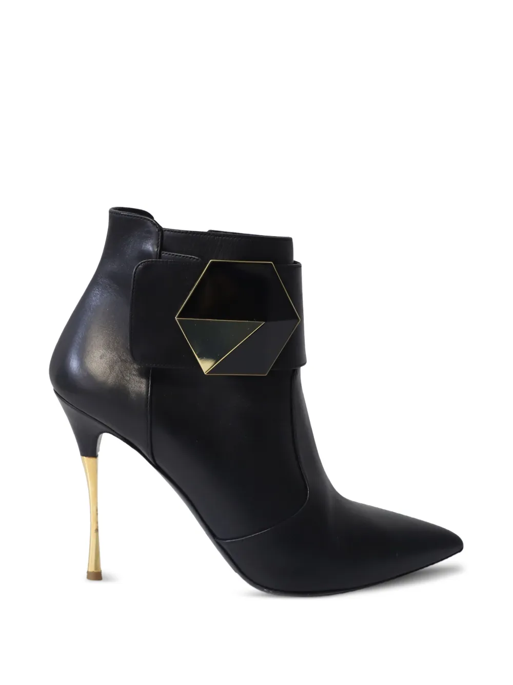 Nicholas Kirkwood hexagon leather ankle boots - Nero