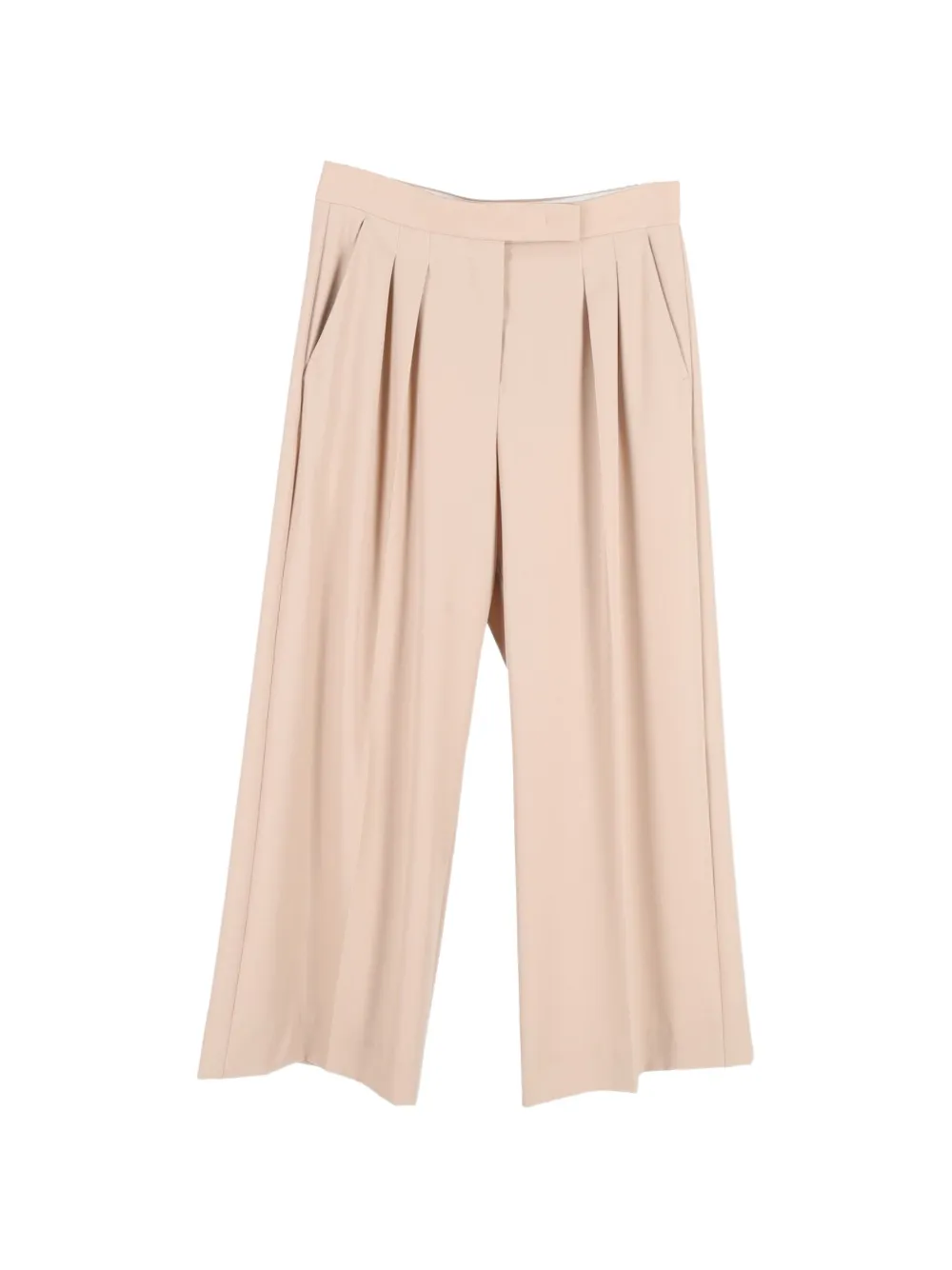 Max Mara pleated wide-leg trousers - Toni neutri