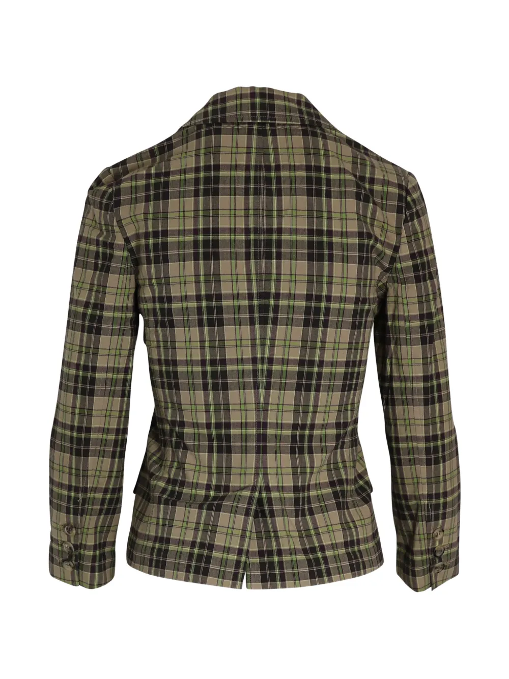 Tartan Print Blazer