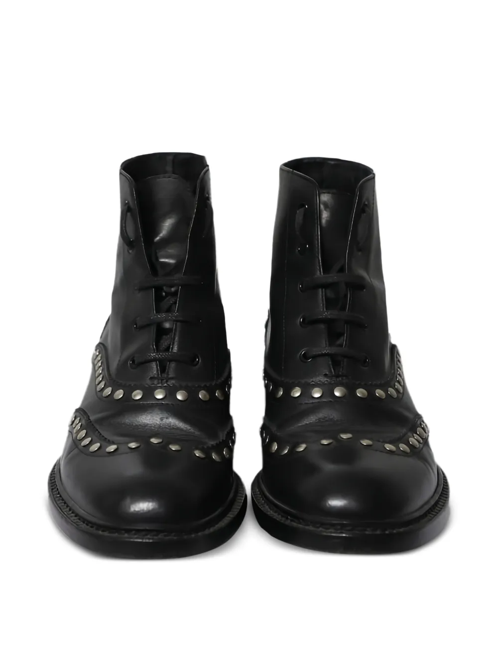 Studs Lace-Up Boots