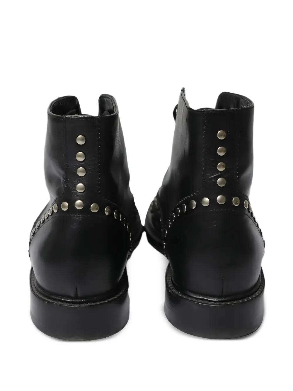 Studs Lace-Up Boots