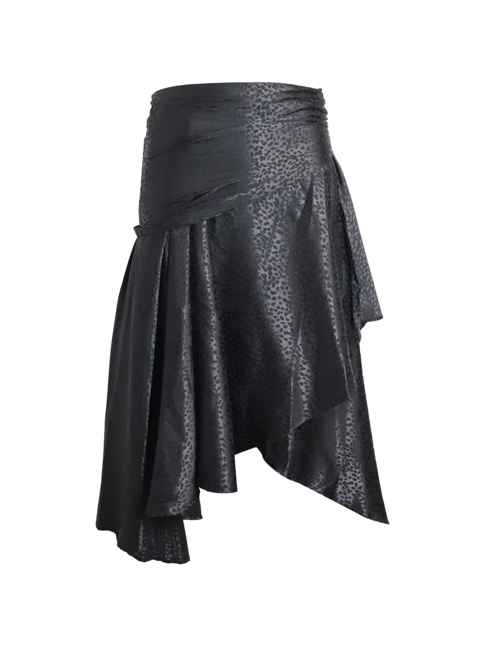Dodo Bar Or draped asymmetric hem skirt - Nero
