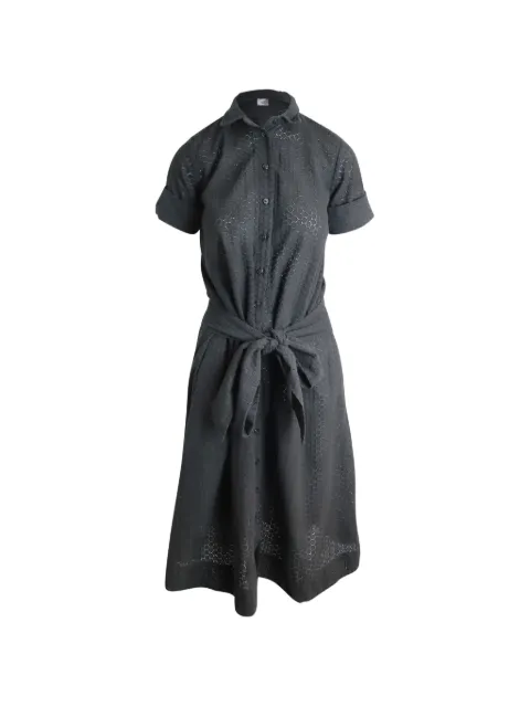 Lisa Marie Fernandez Eyelet belted shirt dress