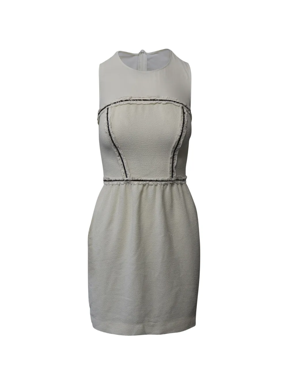 SANDRO panelled dress - Bianco