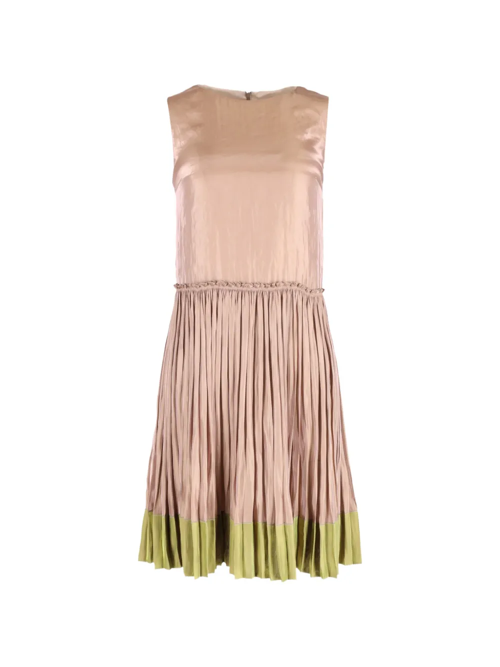 Red Valentino Vintage pleated midi dress - Toni neutri