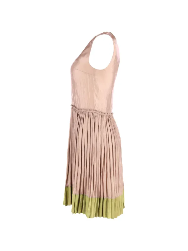 Red Valentino Vintage Pleated Midi Dress - Neutrals