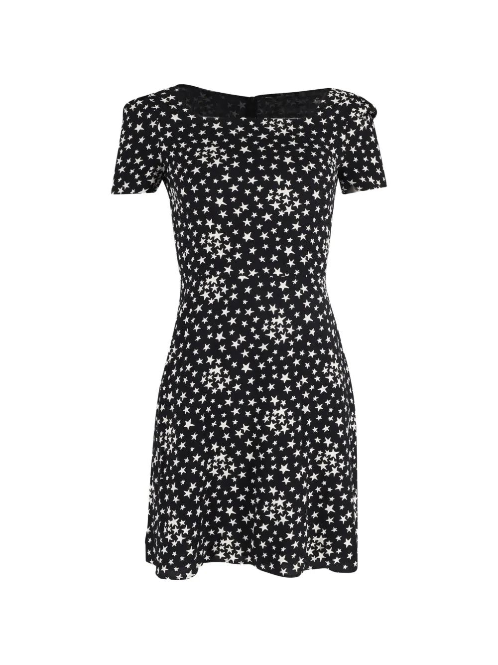 Saint Laurent Pre-Owned star-print mini dress - Nero