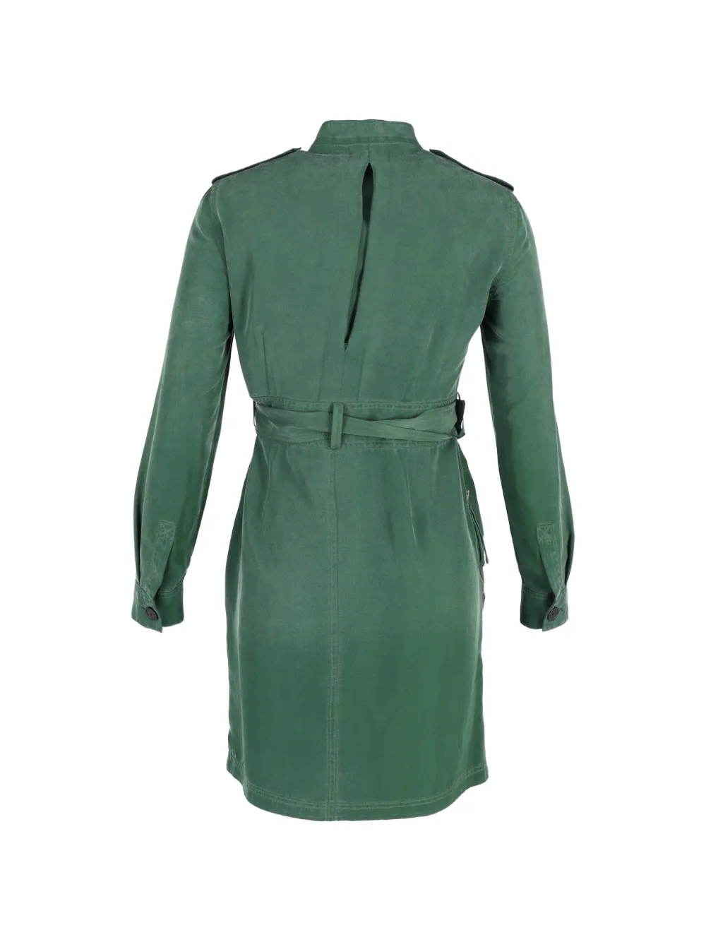 Belted Zip-Up Dress