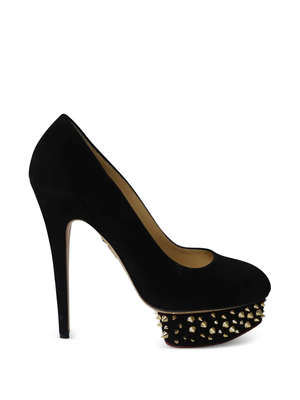 Charlotte Olympia Studded platform heels - Schwarz