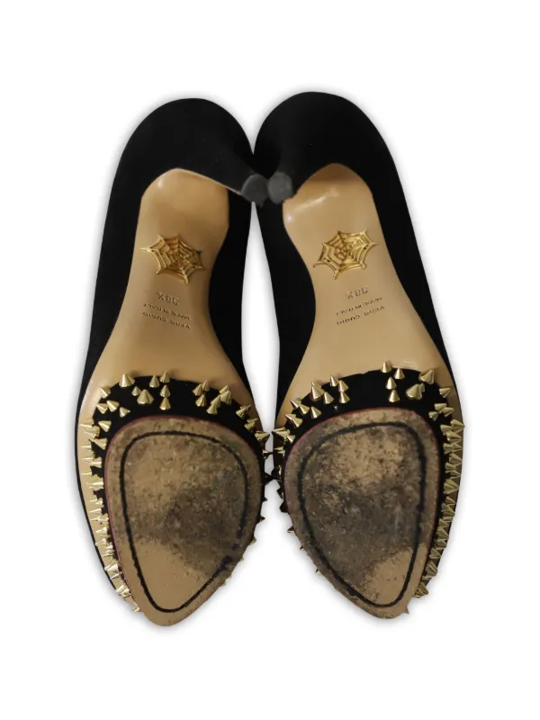 Charlotte Olympia Studded Platform Heels | Black | FARFETCH