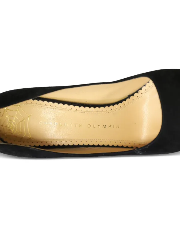 Charlotte Olympia Studded Platform Heels | Black | FARFETCH