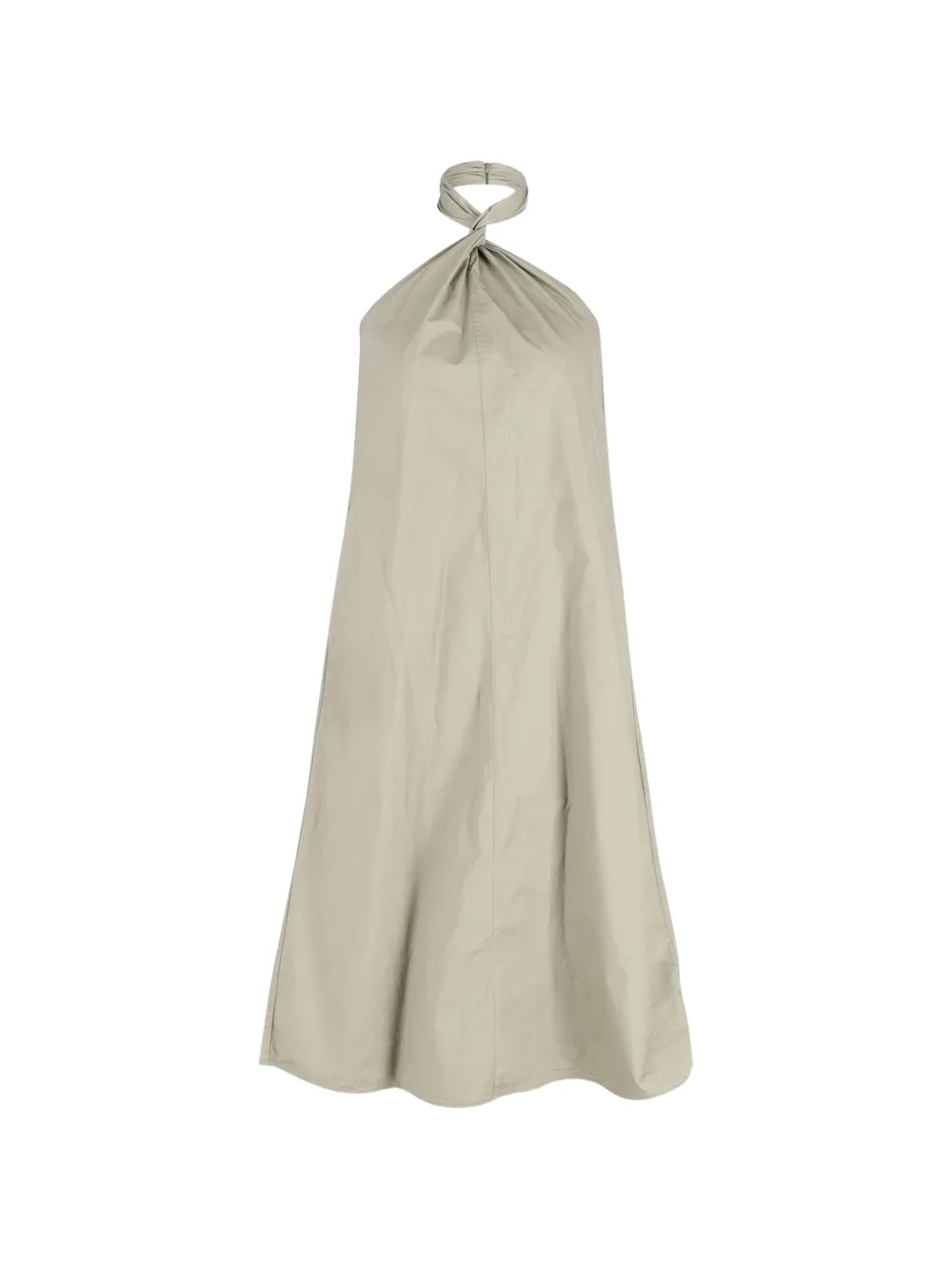 ANINE BING Cosette twist-front cotton midi dress - Toni neutri