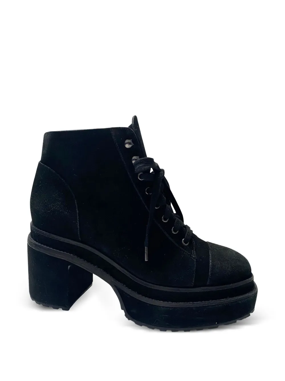 Cult Gaia lace-up platform ankle boots - Schwarz