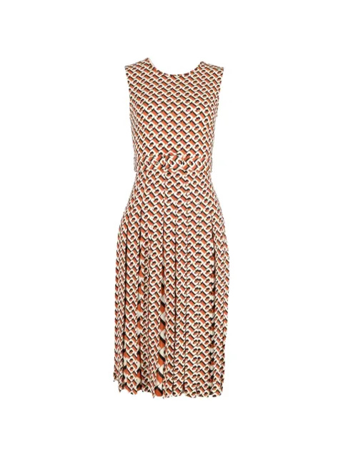 Diane Von Furstenberg Vintage Tartan printed sleeveless dress