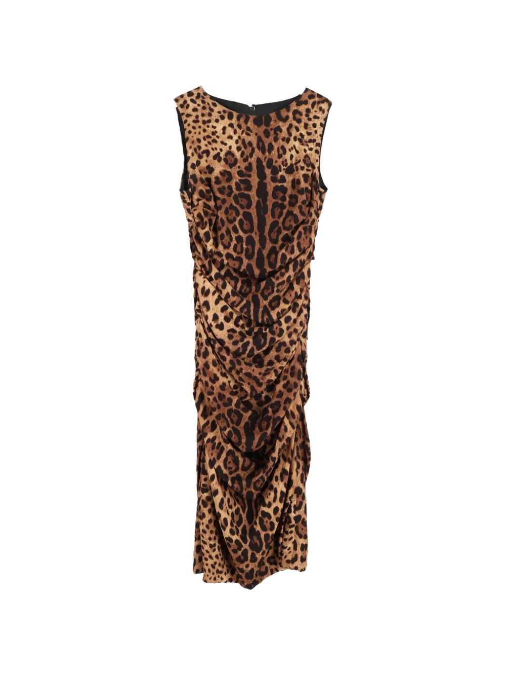 Dolce & Gabbana Pre-Owned animal-print sleeveless dress - Marrone