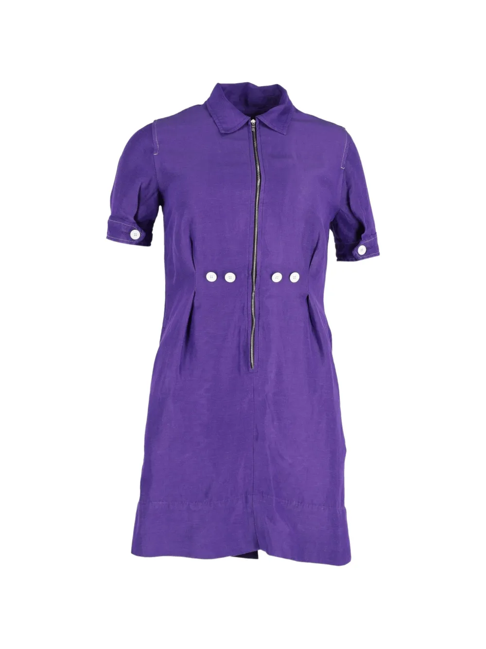 SANDRO zip button mini dress - Viola