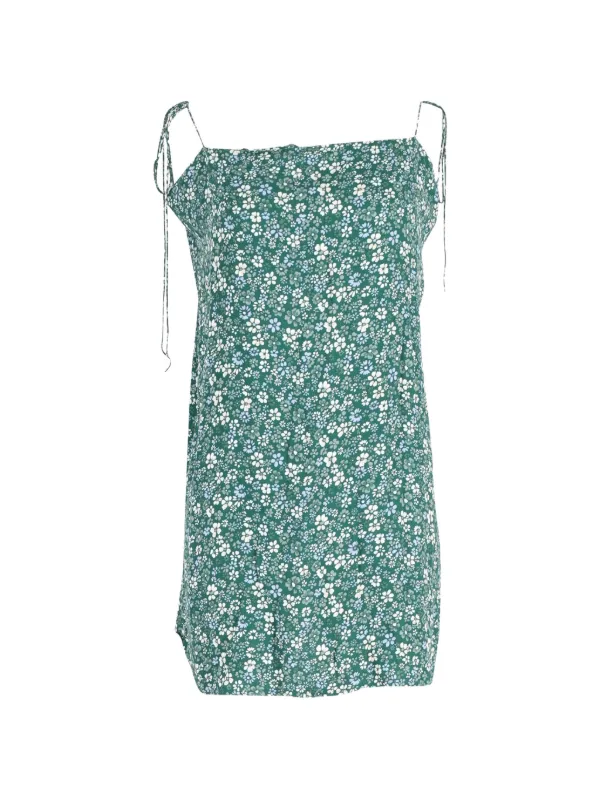 slim fit dress slacks Reformation Green Floral Castalia Long Sleeve Midi Dress  Phoenix Style