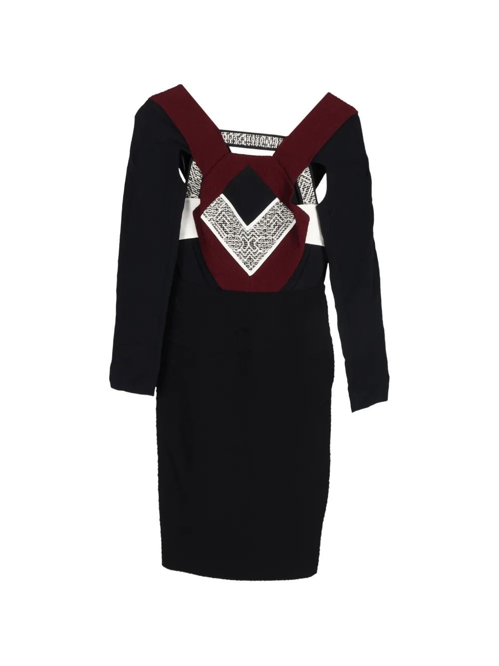 Roland Mouret 2015 long-sleeves mini dress - Nero