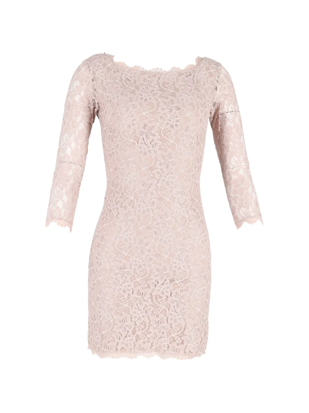 Diane Von Furstenberg Vintage Zaria lace mini dress - Rosa