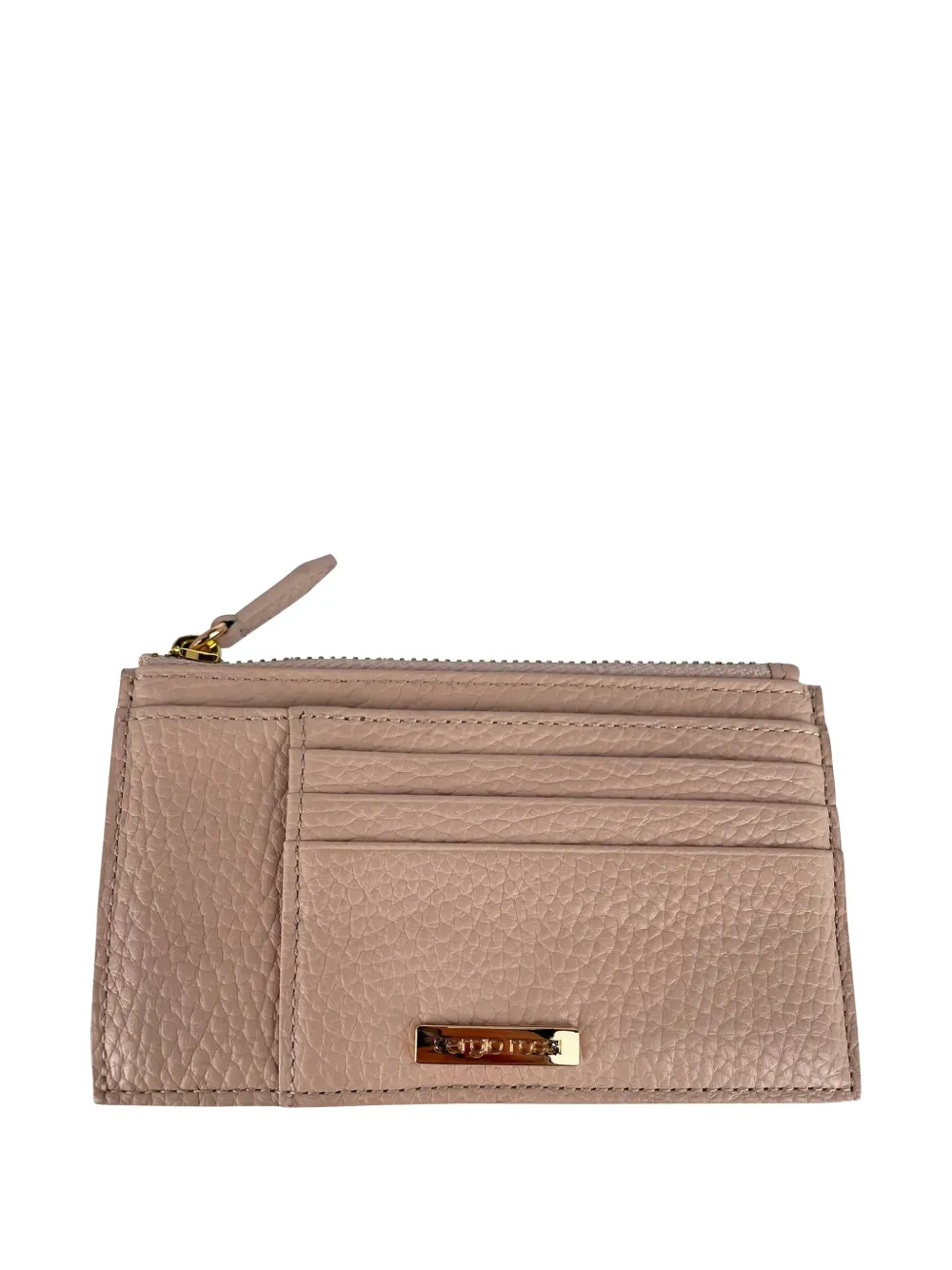 Sergio Rossi Vintage leather card holder - Rosa