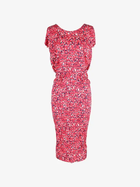 Saloni robe mi-longue à design plissé
