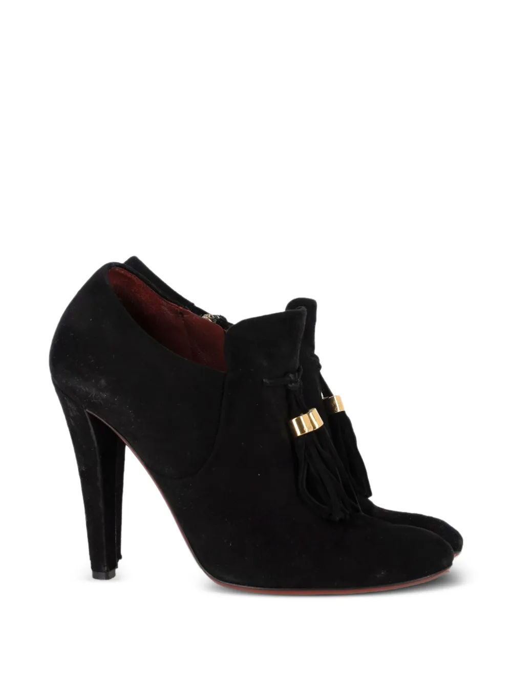 Gucci Pre-Owned Mischa tassel detail ankle boots - Nero