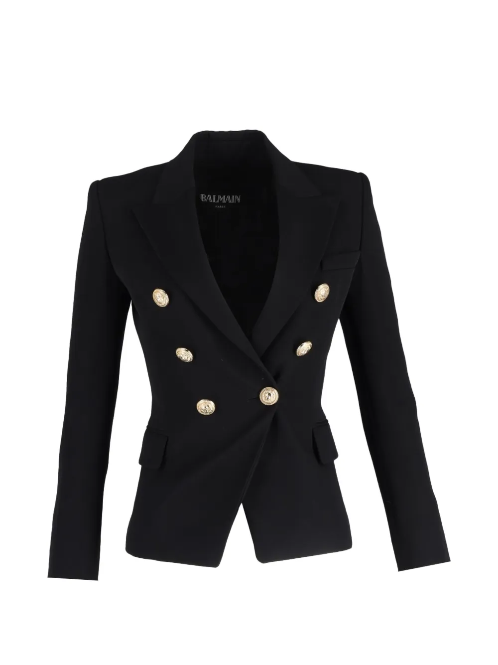 Balmain Pre-Owned double-breasted peak-lapel blazer - Nero