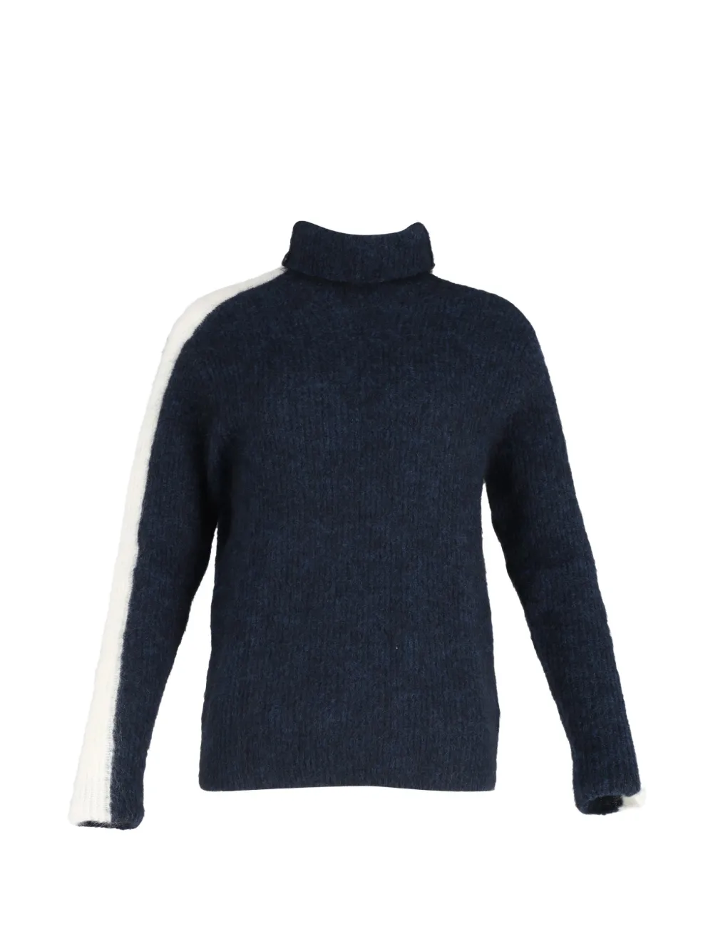 GANNI knitted turtleneck sweater - Blu