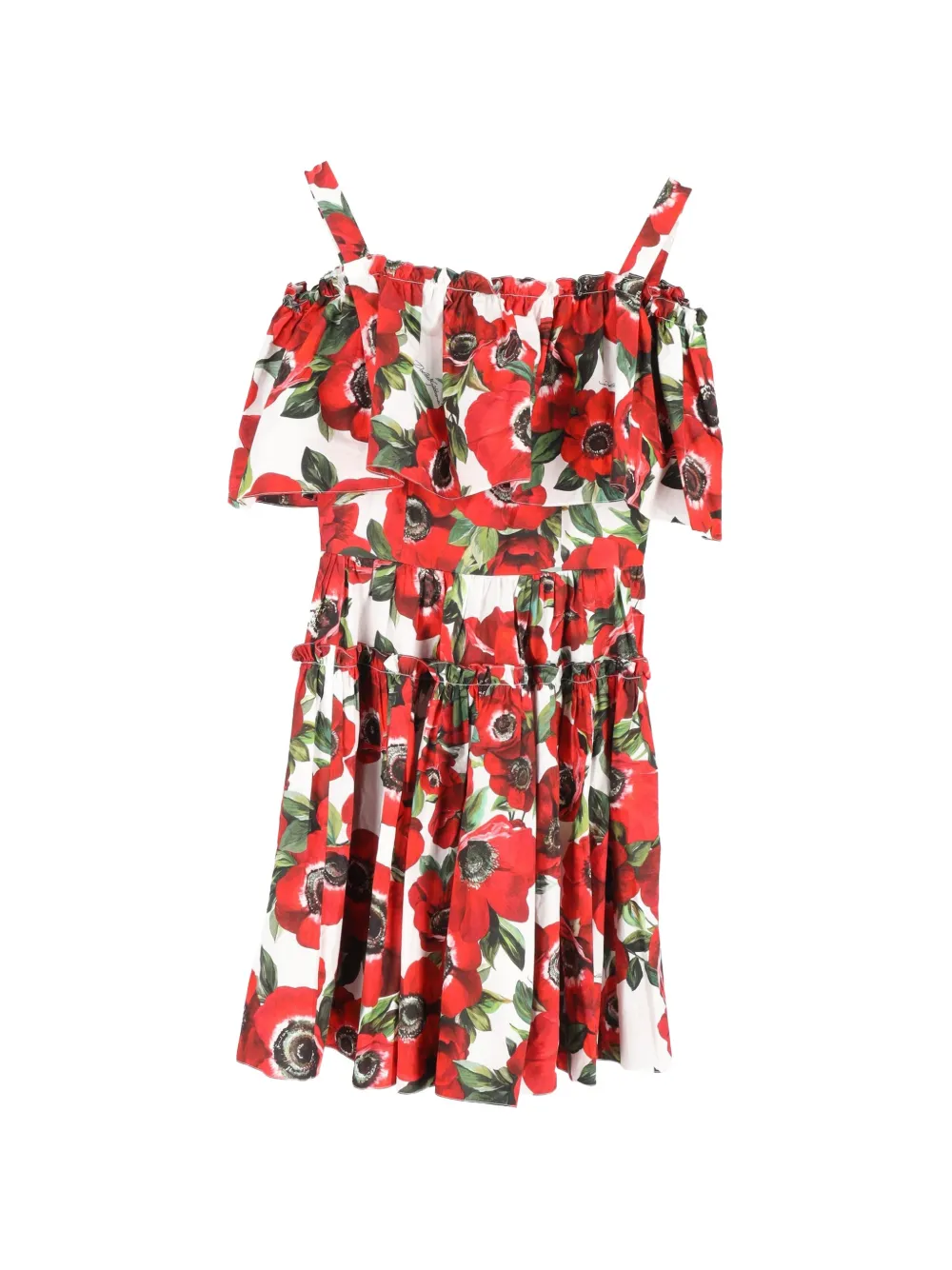 Dolce & Gabbana Pre-Owned floral-print mini dress - Bianco