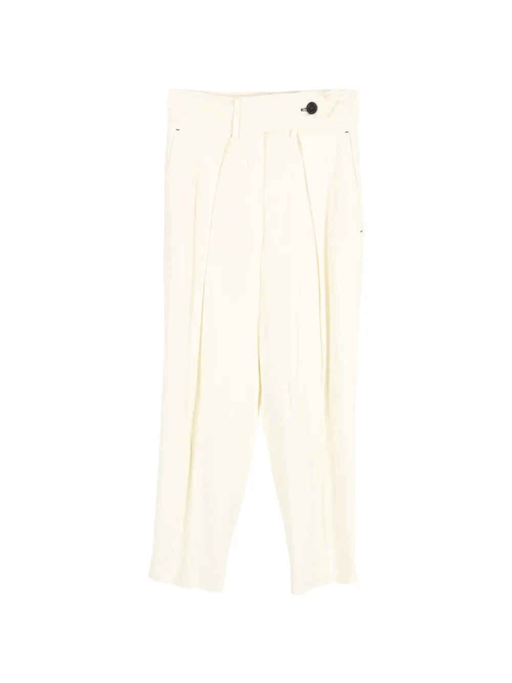 Max Mara pleated straight-leg trousers - Toni neutri