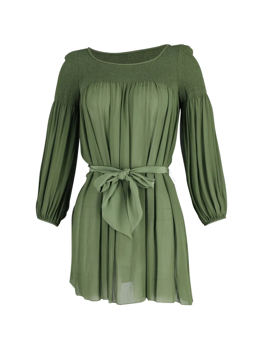 Temperley London silk mini dress - Verde