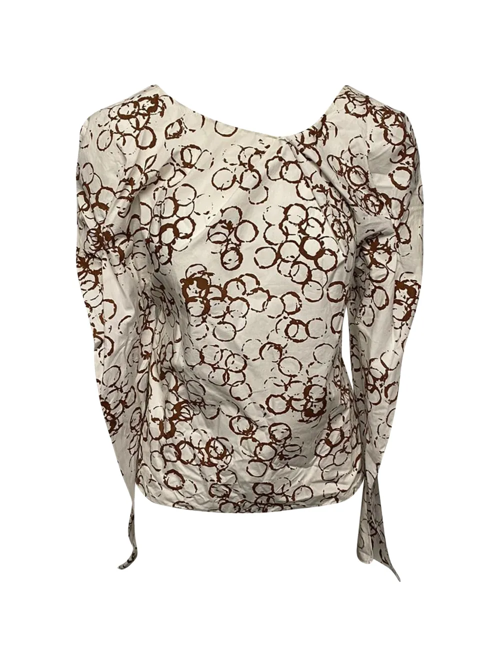 Marni Pre-Owned graphic-pattern blouse - Toni neutri