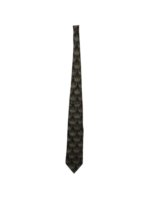 Ermenegildo Zegna Vintage corbata de seda estampada