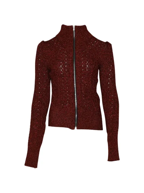 Isabel Marant Vintage Cardigan in maglia a trecce con zip