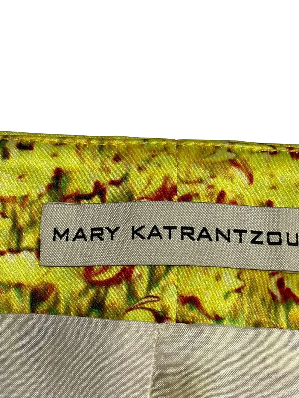 Mary Katrantzou Flower-pattern Mini Skirt - Yellow 