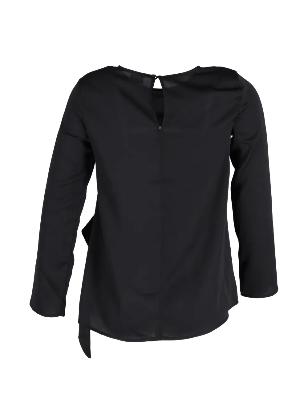  Iris & Ink Crew-neck Blouse - Black 
