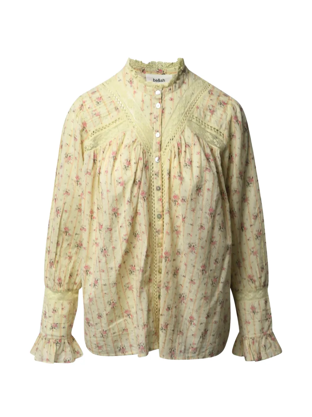 Ba&Sh Haby floral-pattern blouse - Toni neutri
