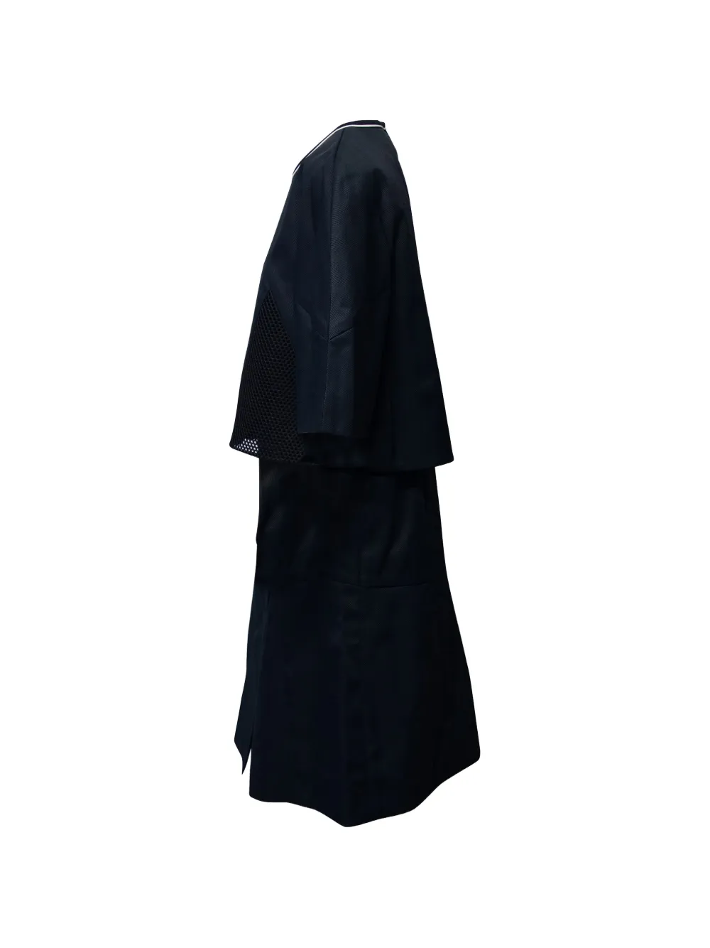  Fendi Pre-owned Vestido Estilo Capa De Malla - Azul 