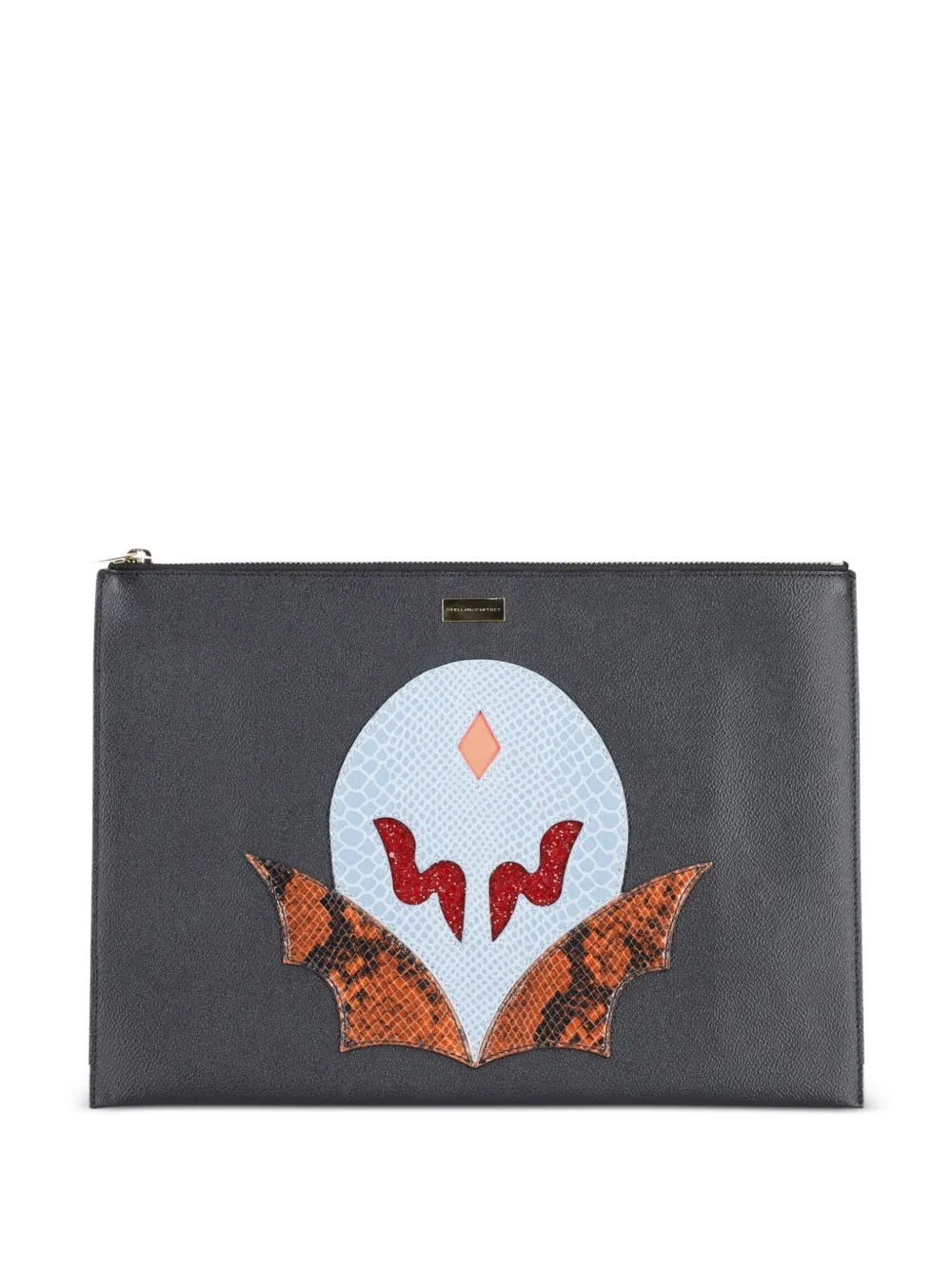 Stella McCartney Pre-Owned zip-closure clutch bag - Nero