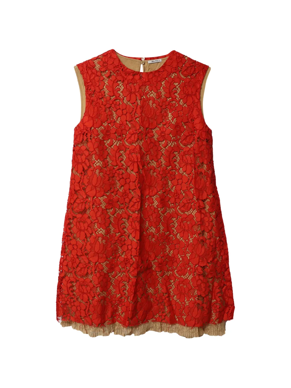 Miu Miu Pre-Owned lace dress - Rosso