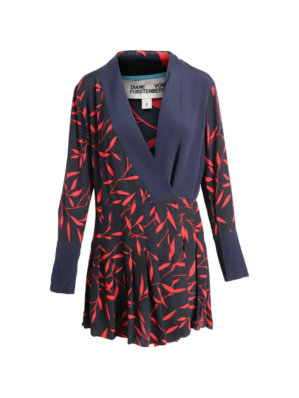 Diane Von Furstenberg Vintage patterned mini dress - Blu