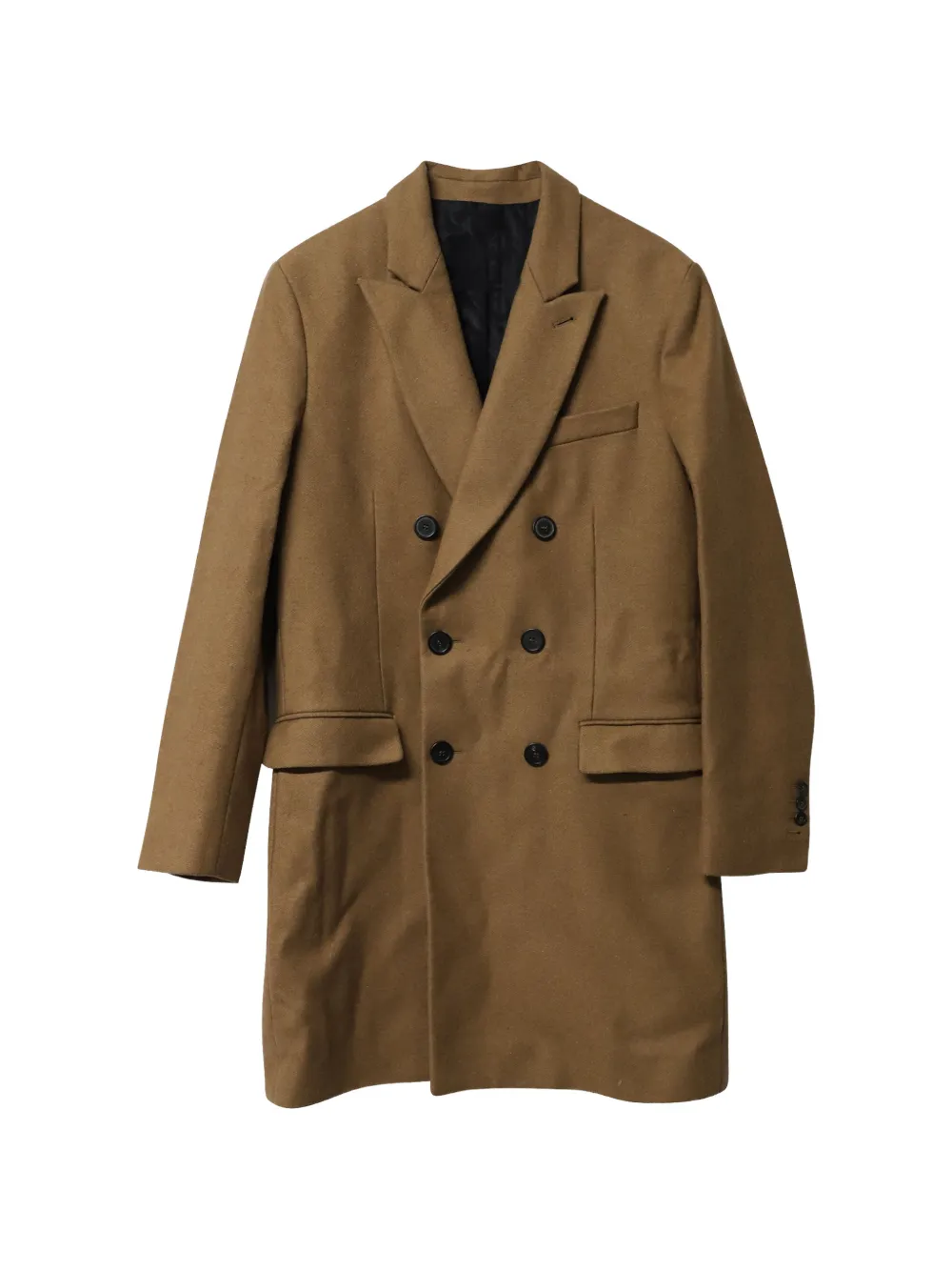 AMI Paris double-breasted coat - Marrone