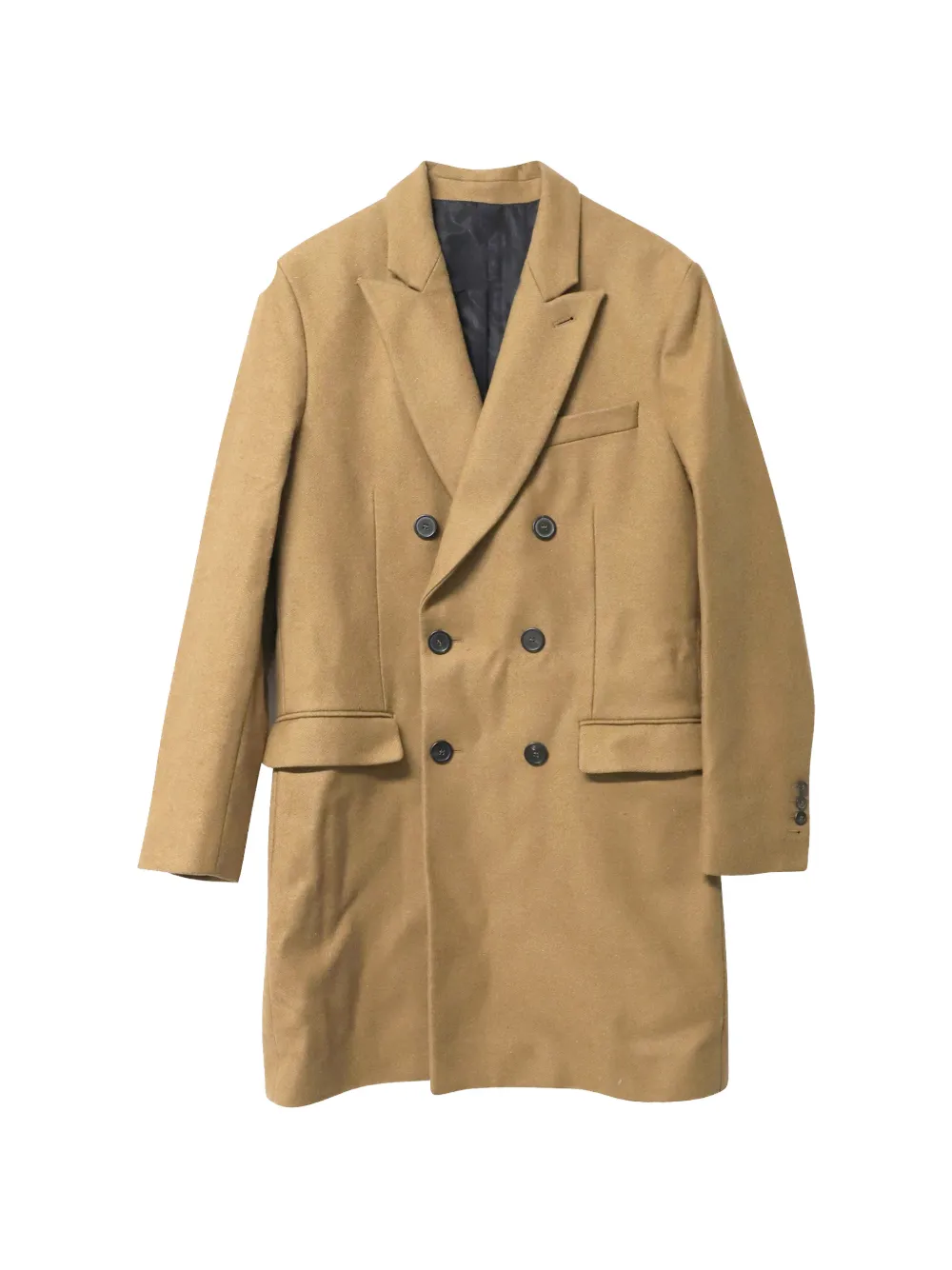 AMI Paris double-breasted coat - Marrone