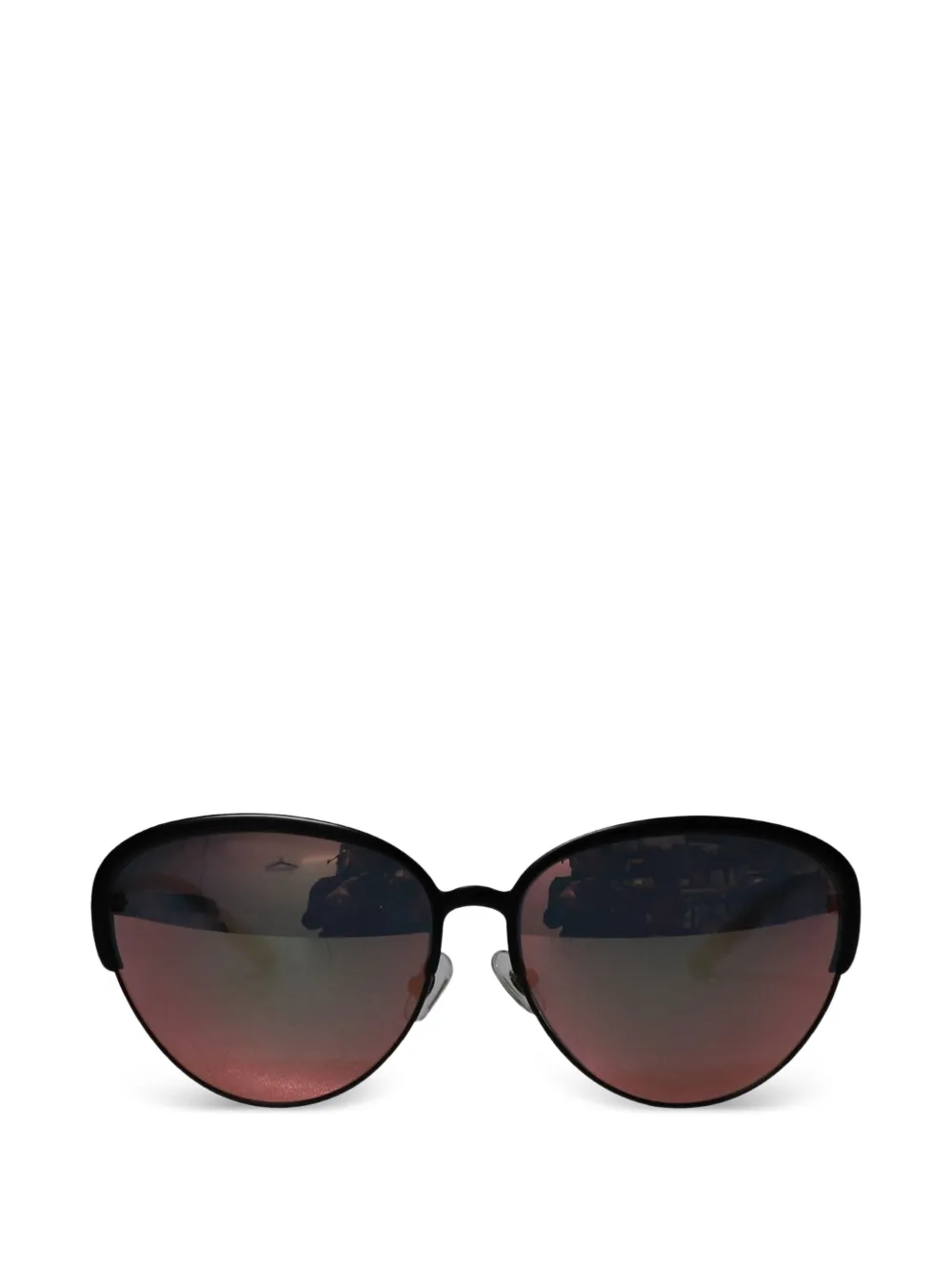 Matthew Williamson cat-eye metal sunglasses - Nero