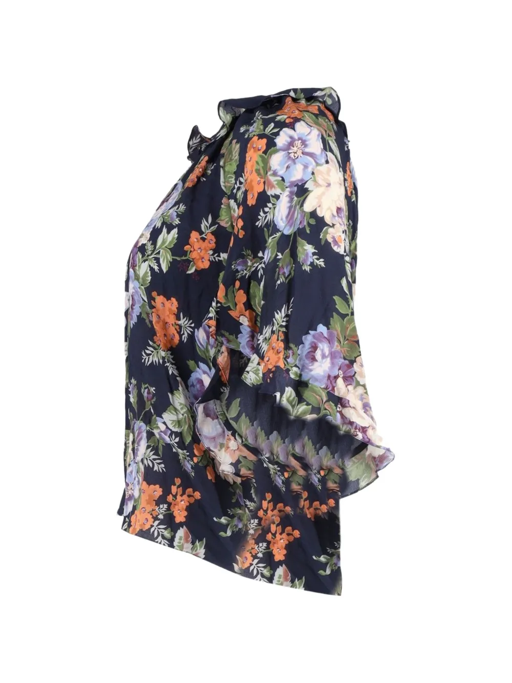  Vilshenko Lena Floral-print Blouse - Blue 