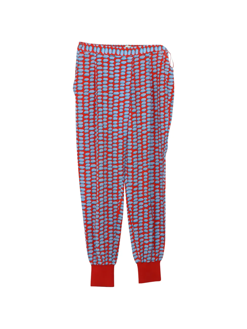 Stella McCartney Pre-Owned printed cotton trousers - Rosso