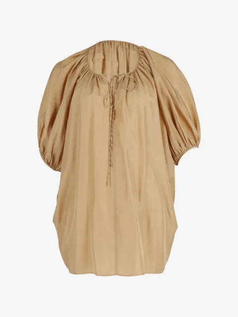 JOSEPH Sanko puff-sleeved gathered blouse