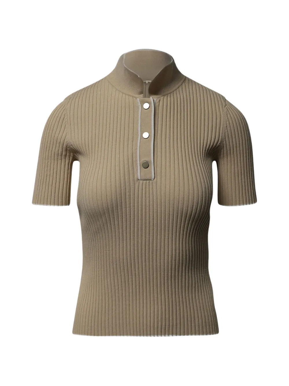 Maje ribbed polo shirt - Toni neutri